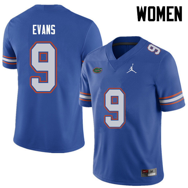 Jordan Brand Women #9 Josh Evans Florida Gators College Football Jerseys Sale-Royal